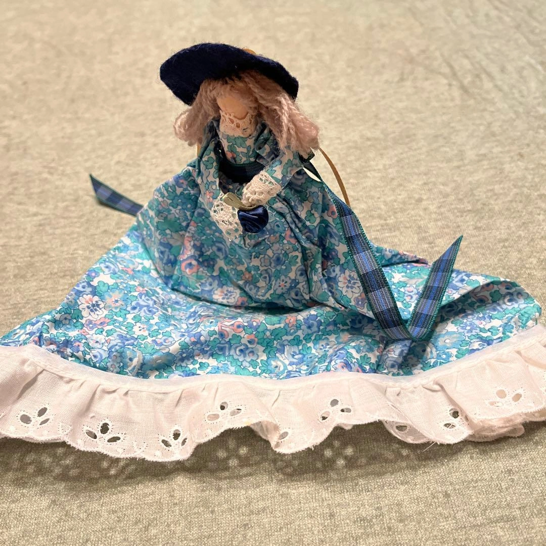 ハンドメイド ペグドール リバティープリントの写真6枚目