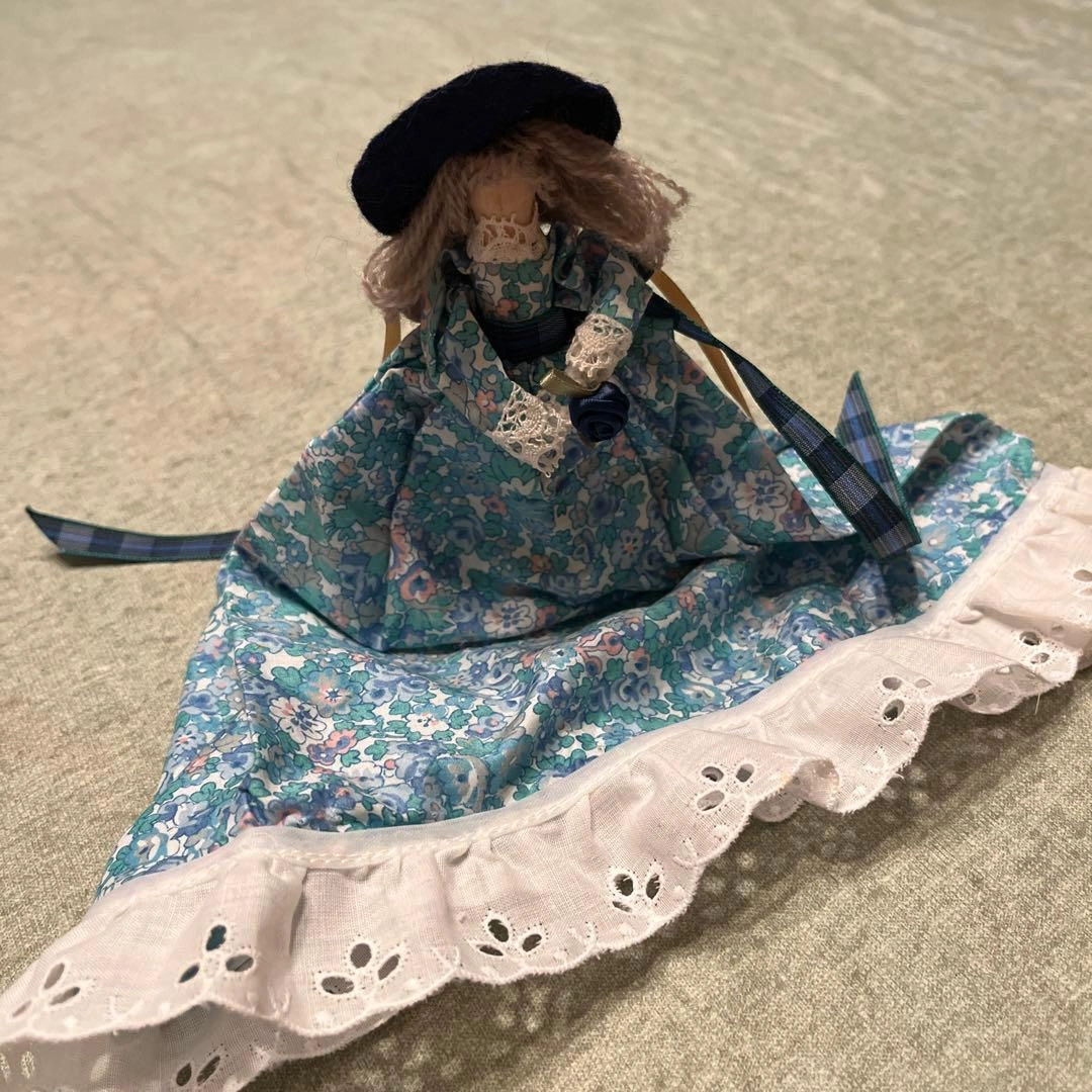 ハンドメイド ペグドール リバティープリントの写真7枚目