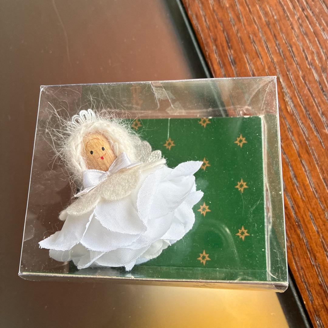クリスマスオーナメント 5点セット 木製 フェルト 天使の写真4枚目