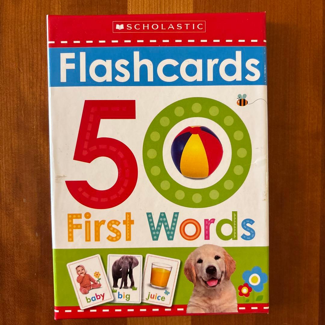 【美品】Scholastic 50 First Words 知育フラッシュカード