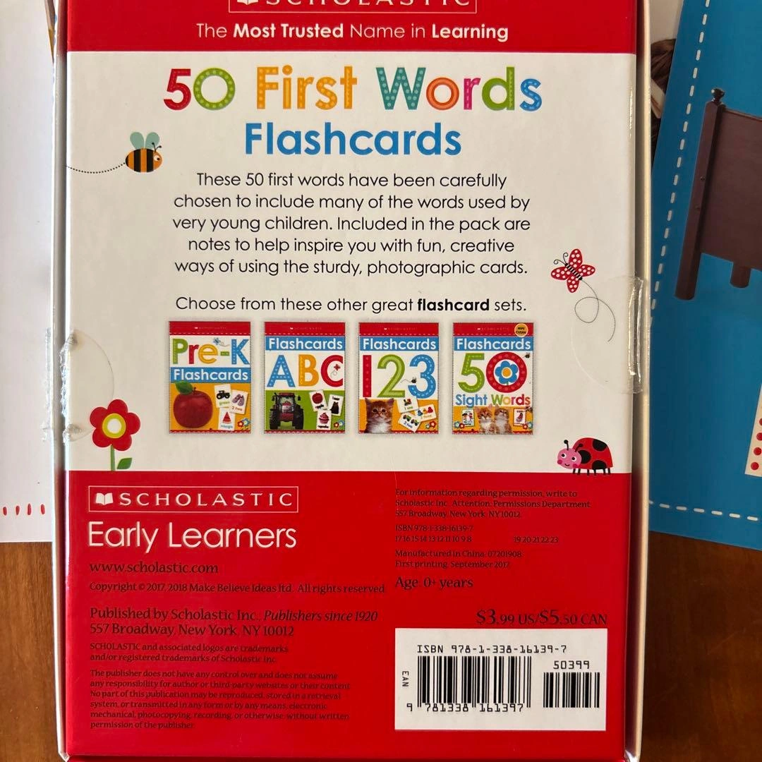 【美品】Scholastic 50 First Words 知育フラッシュカードの写真4枚目
