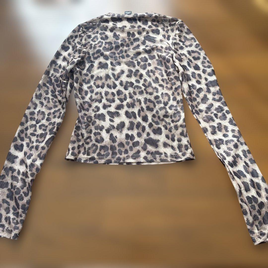 DAZY レオパード シースルー 長袖シャツ インナーセットの写真5枚目