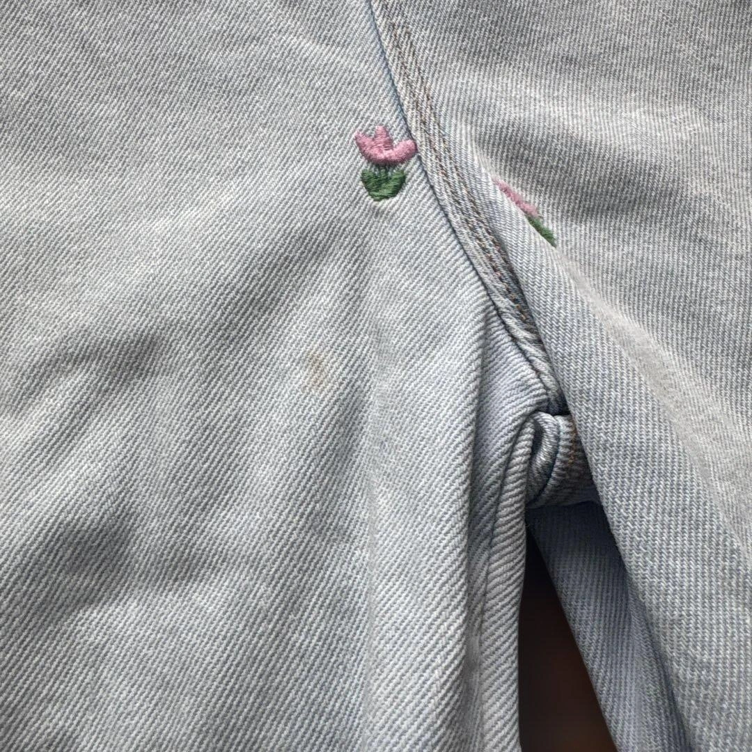 ZARA KIDS チューリップ刺繍 オーバーオール 116cm ガールズの写真6枚目