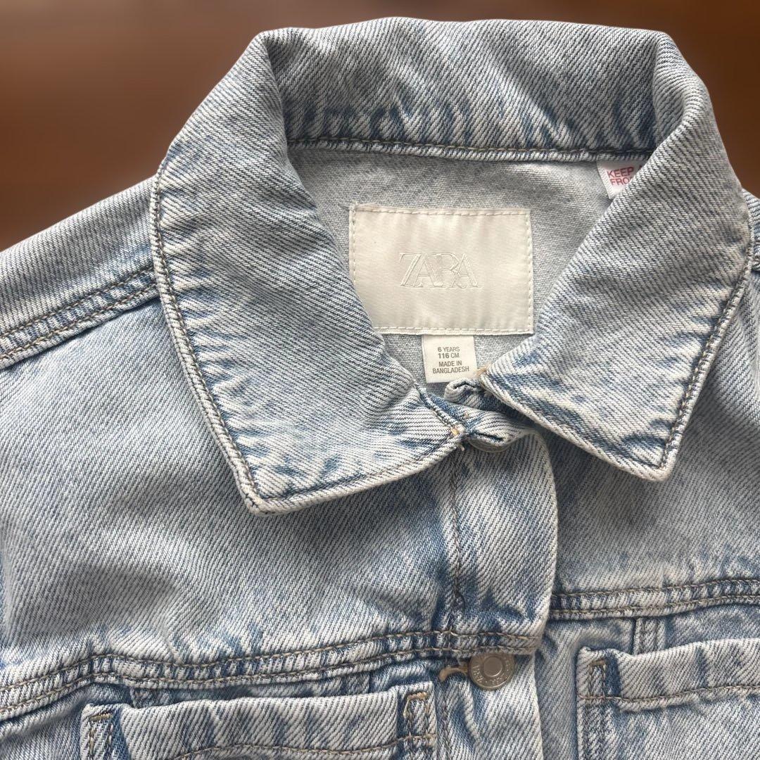 ZARA KIDS ベーシックデニムジャケット 116cmの写真7枚目