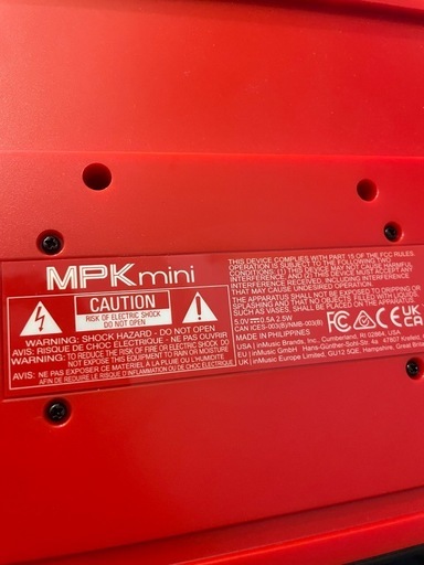 AKAI アカイ USB MIDI コントローラー MPK miniの写真2枚目