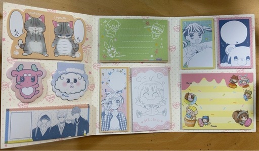 ちゃお、りぼん付録  ふせんとメモ帳セットの写真2枚目