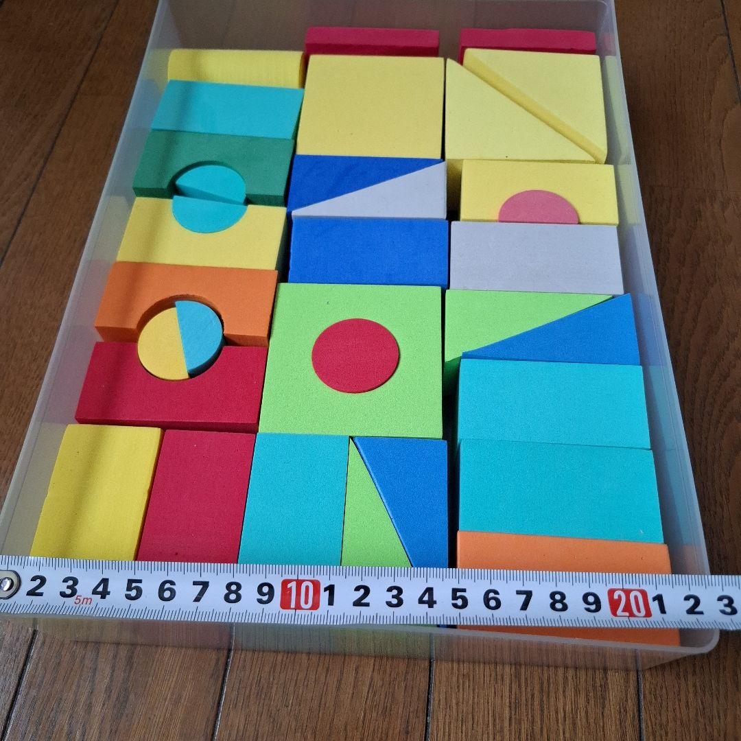 カラフル スポンジブロック 積み木 収納ケース付きの写真6枚目