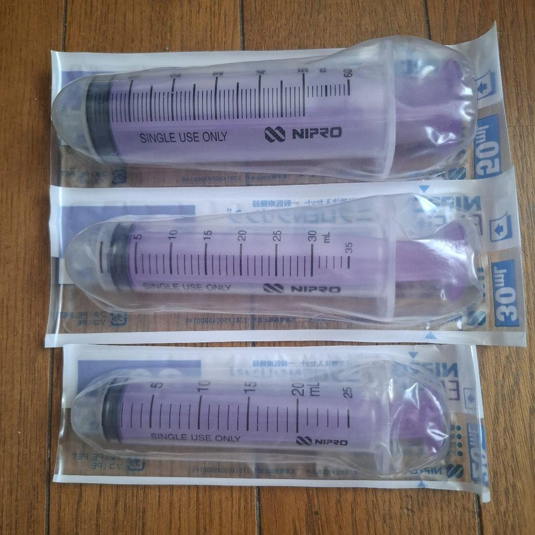 NIPRO ENシリンジ 20mL 30mL 50mL セットの写真2枚目
