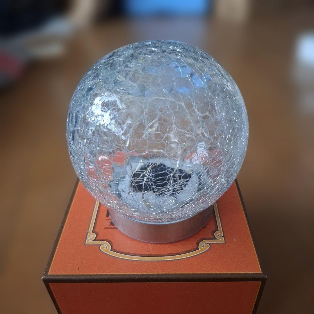 LED ソーラーライト 球体2個セットの写真2枚目