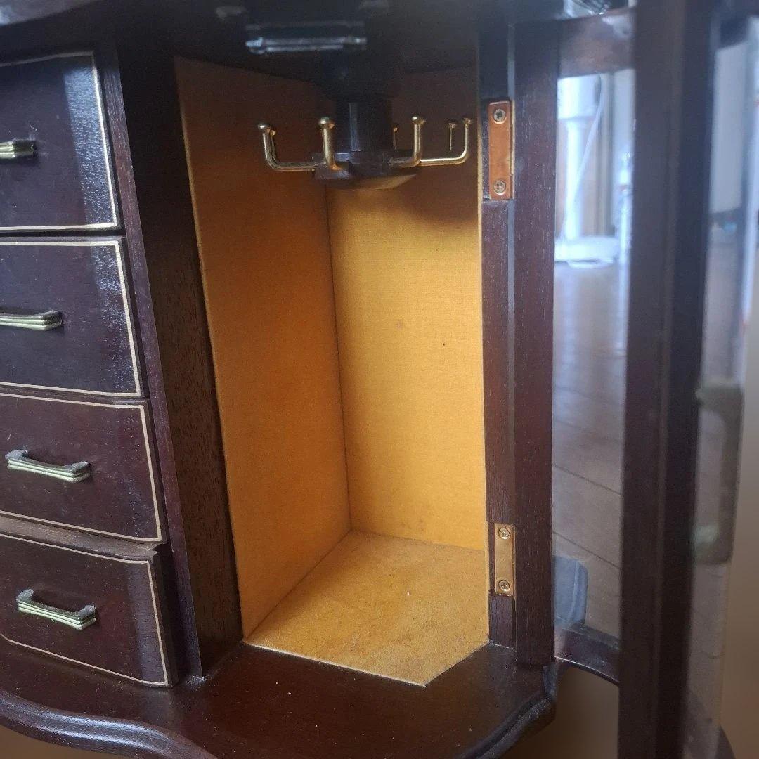 木製 ジュエリーボックス アクセサリーケース オルゴール付きの写真2枚目