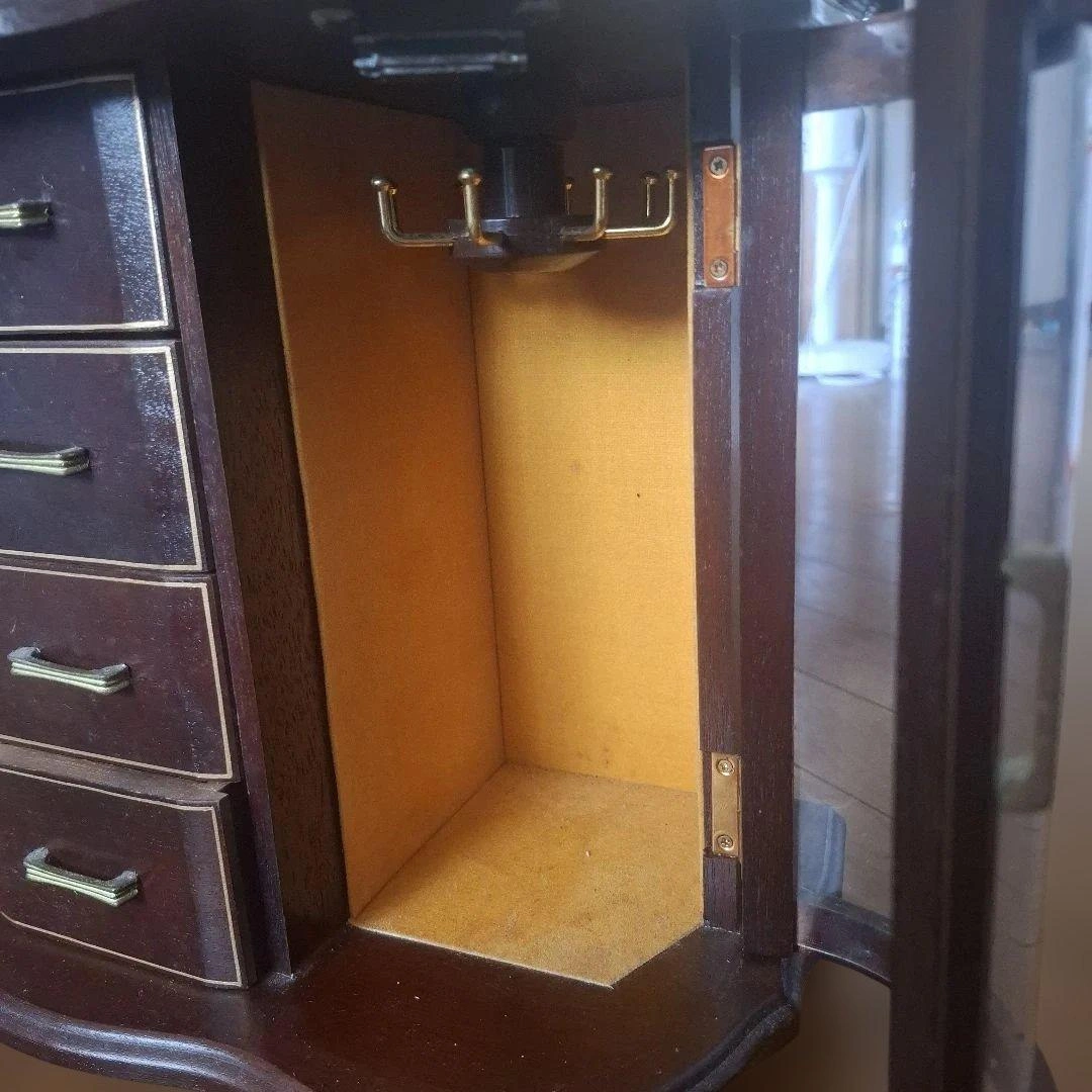 木製 ジュエリーボックス アクセサリーケース オルゴール付きの写真2枚目