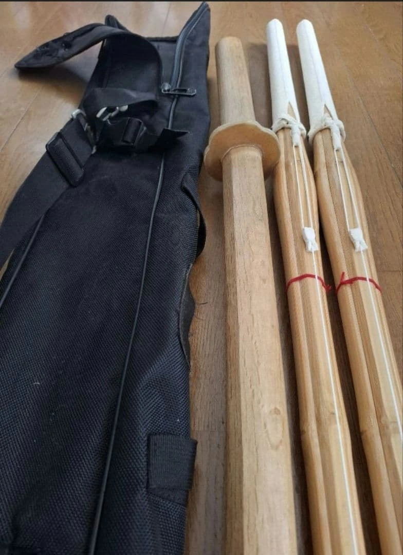 剣道 竹刀 2本 木刀 1本 竹刀袋付きの写真3枚目