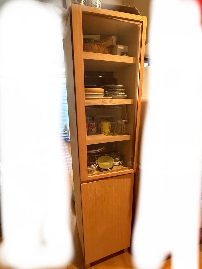 無印 木製キャビネット スリム