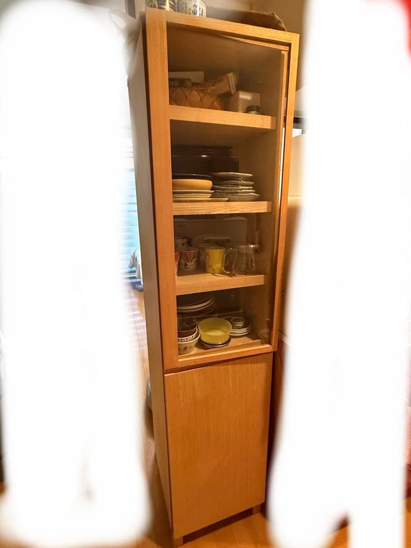 無印 木製キャビネット スリム
