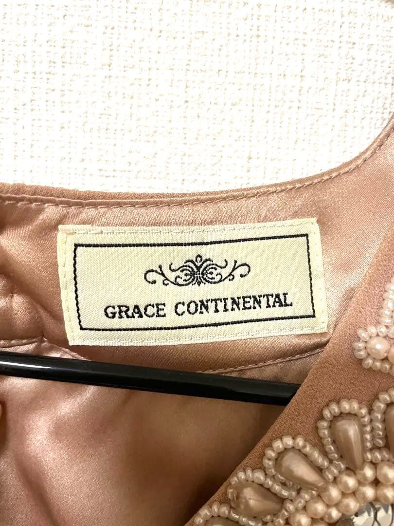 【9/19値下げ】GRACE CONTINANTAL ビジューオケージョンドレスの写真6枚目