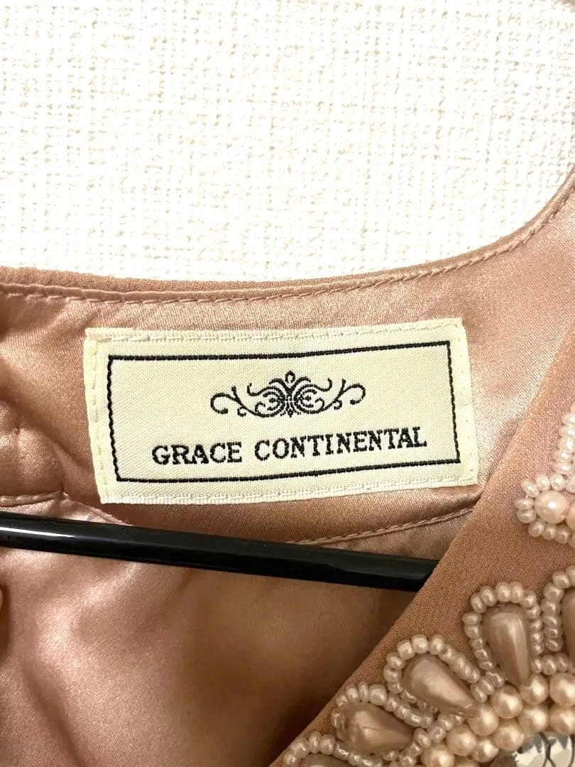 【9/19値下げ】GRACE CONTINANTAL ビジューオケージョンドレスの写真6枚目