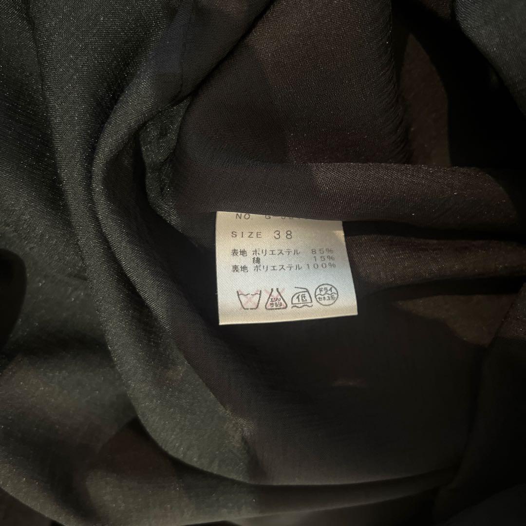 【美品】ブラック 黒　ノースリーブワンピース　お呼ばれドレス　オケージョンドレスの写真3枚目