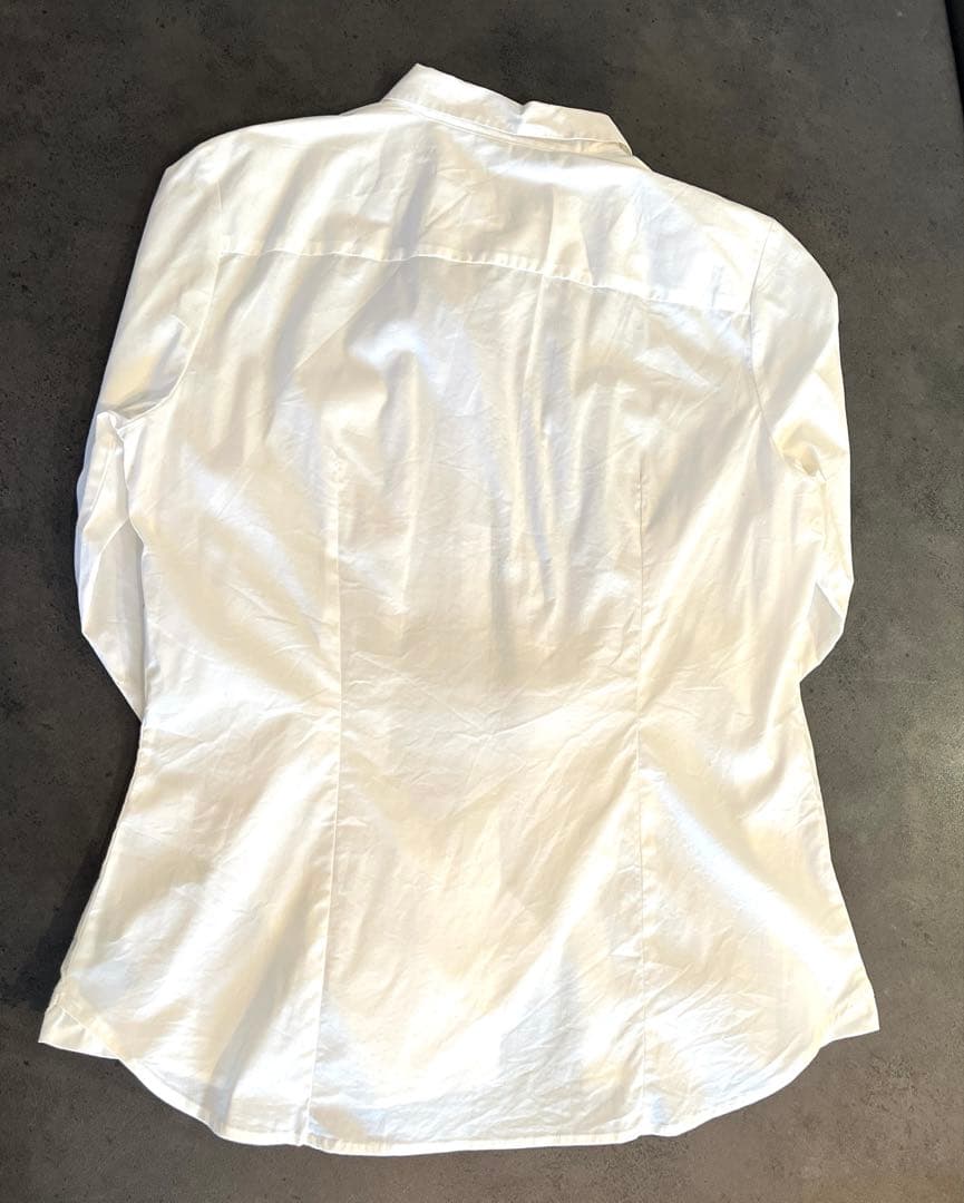 【美品】H&M 長袖シャツ ホワイトシャツ　ブラウス EUR44の写真5枚目