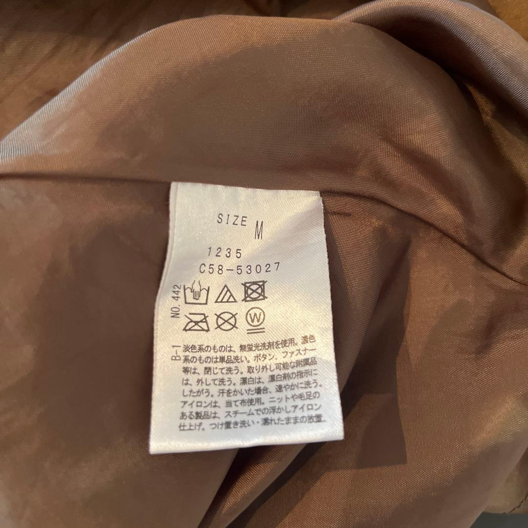 index スエード調 ミモレ丈ワンピース ブラウン 長袖 秋服の写真4枚目