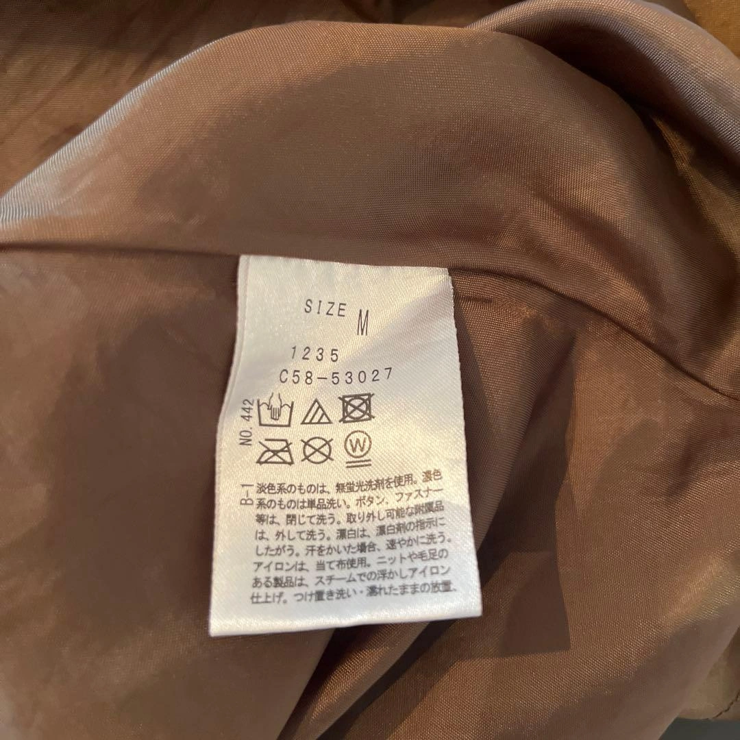 index スエード調 ミモレ丈ワンピース ブラウン 長袖 秋服の写真4枚目