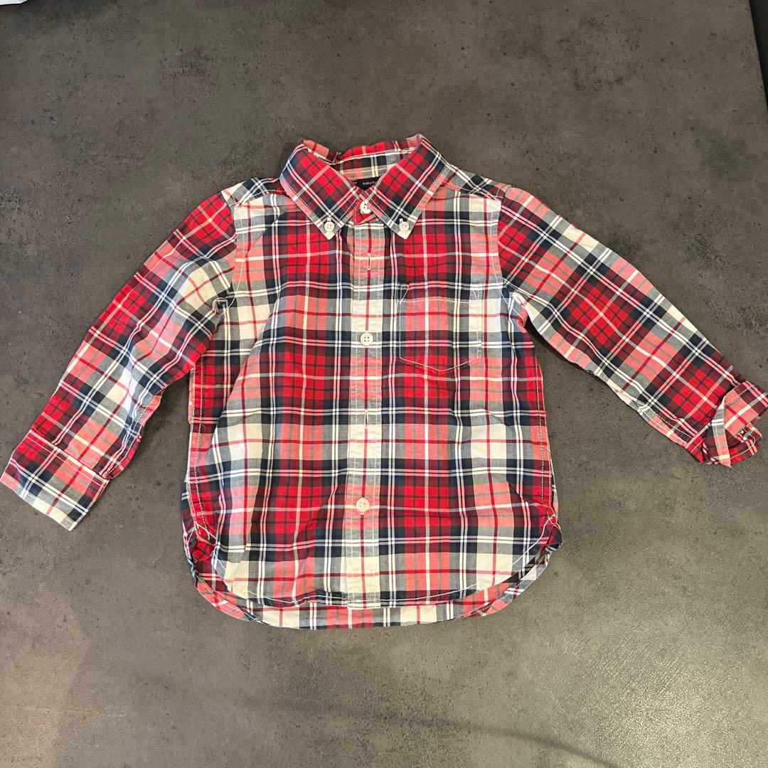 babyGap チェックシャツベスト 2点セット 100cm、110㎝ ギャップの写真2枚目