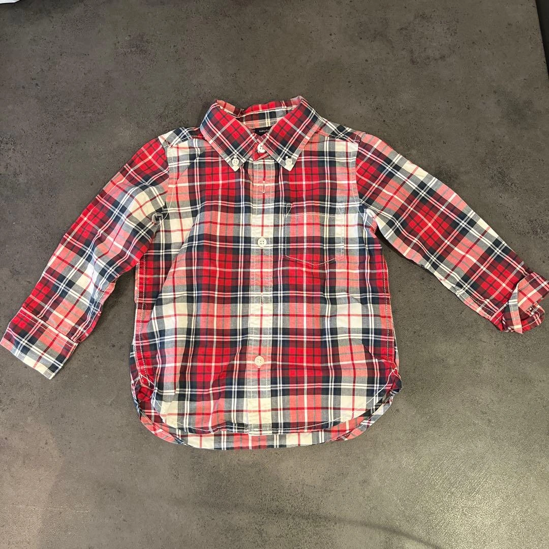 babyGap チェックシャツベスト 2点セット 100cm、110㎝ ギャップの写真2枚目