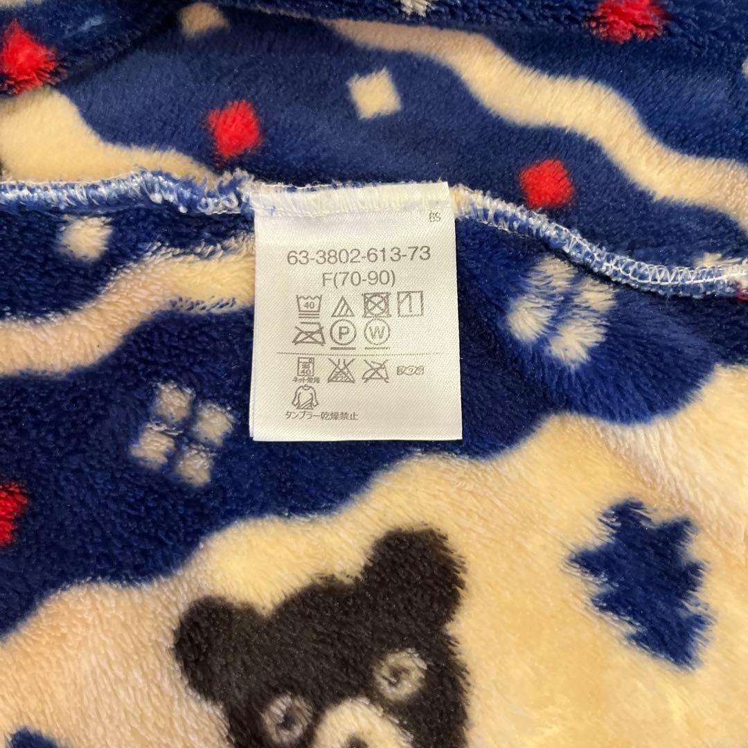 【美品】ミキハウス ベビーポンチョ 70-90cm マント 子ども服 アウターの写真3枚目