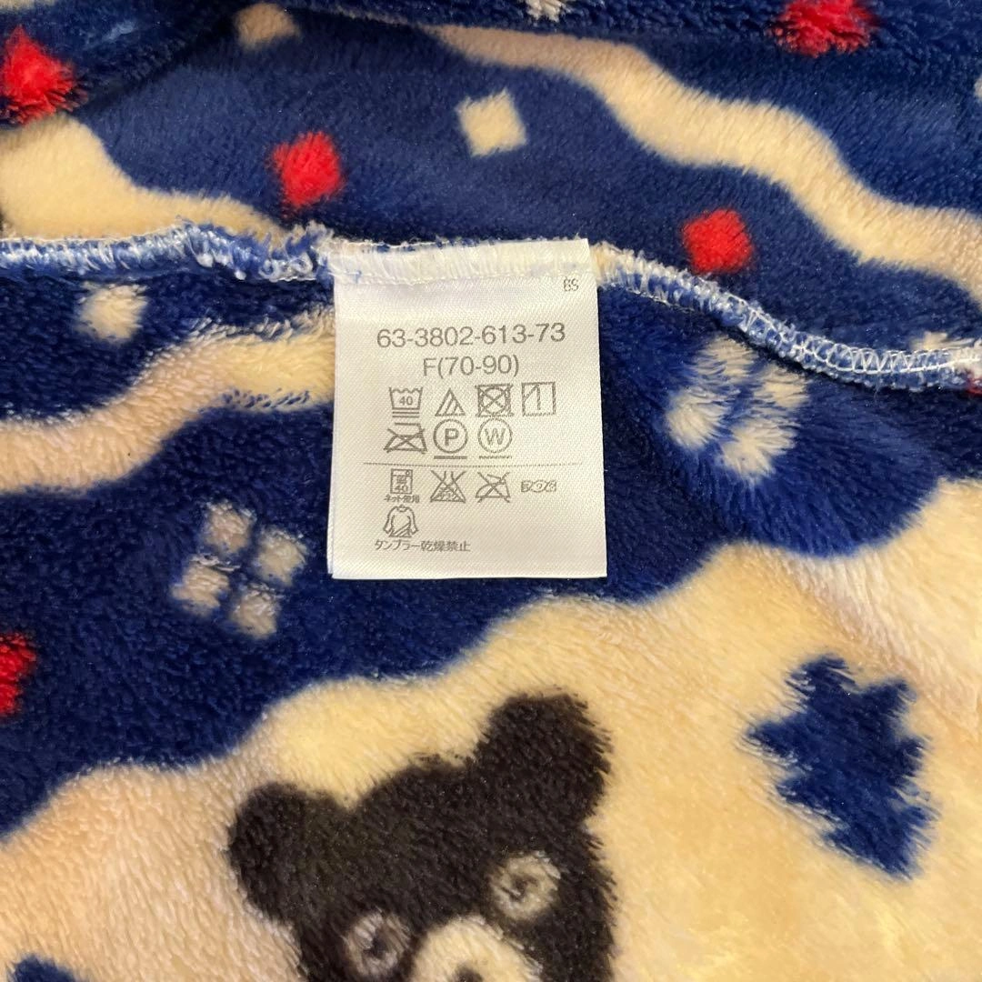 【美品】ミキハウス ベビーポンチョ 70-90cm マント 子ども服 アウターの写真3枚目