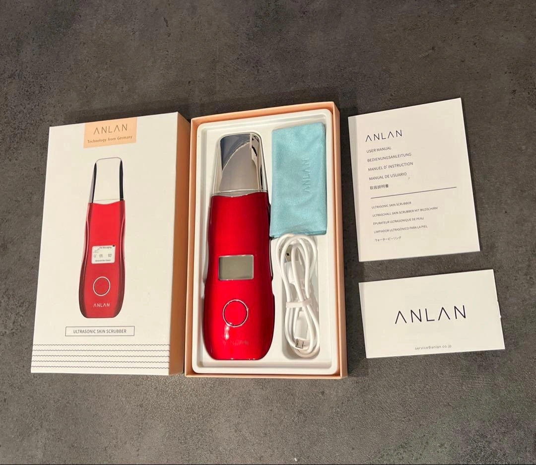 美品 ANLAN ウォーターピーリング 美顔器 本体 取扱説明書付き 動作確認済