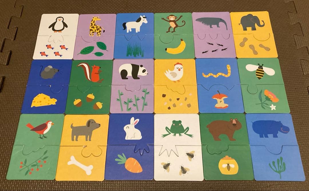 知育パズル Puzzle “What does the animal eat?”の写真2枚目