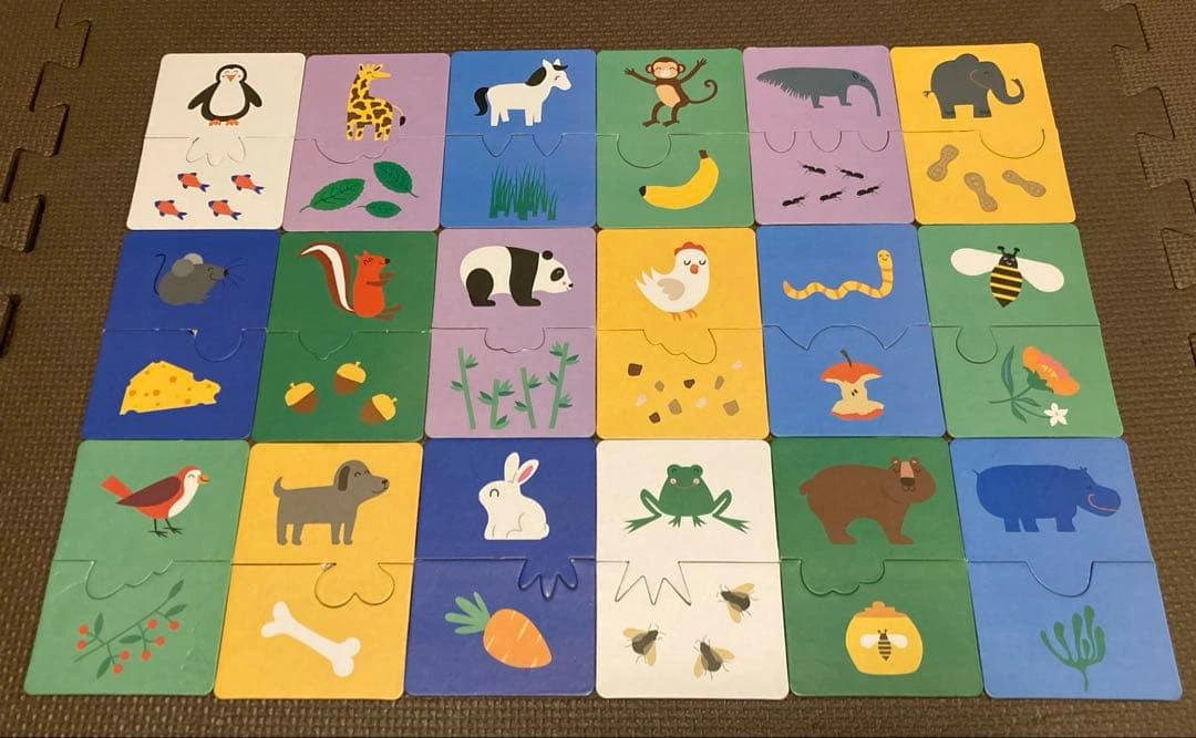 知育パズル Puzzle “What does the animal eat?”の写真2枚目