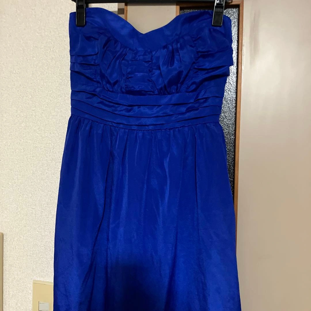 ベアトップ フィッシュテール ドレス ロイヤルブルーの写真2枚目