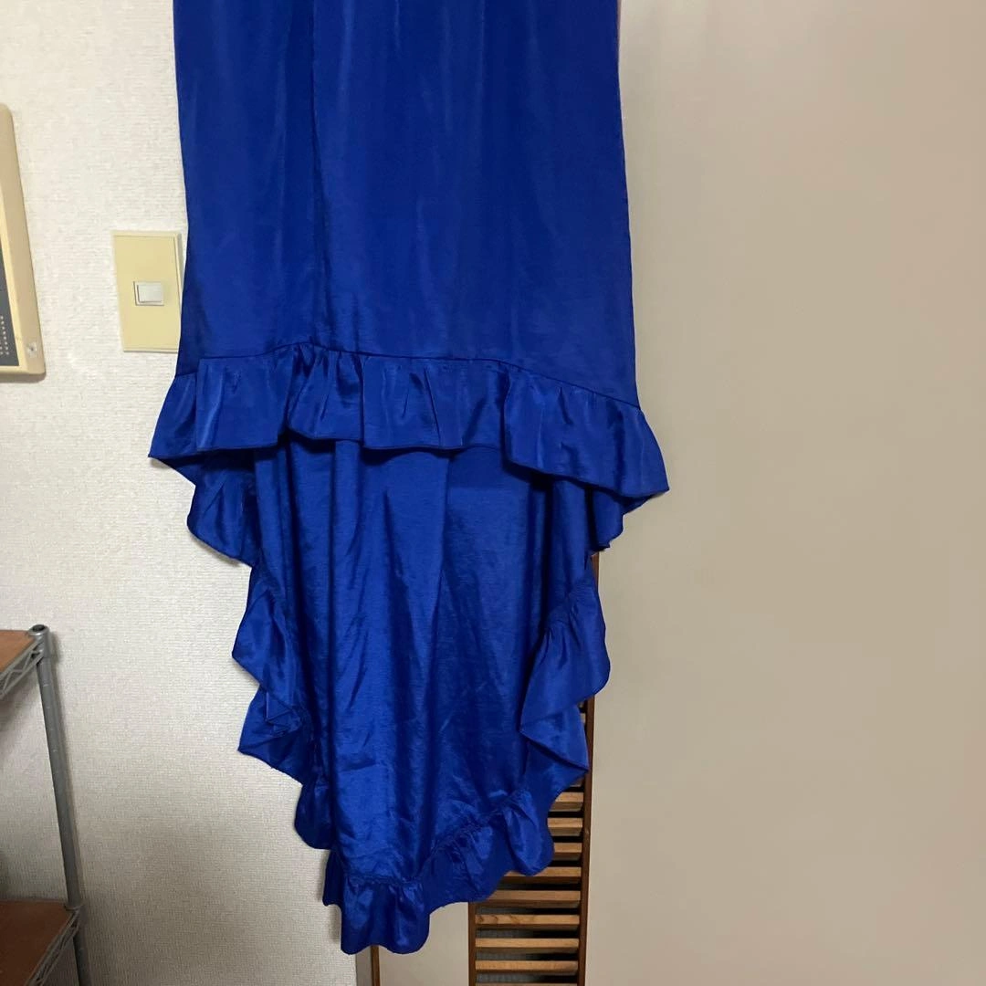 ベアトップ フィッシュテール ドレス ロイヤルブルーの写真3枚目