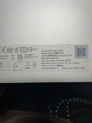 Lenovo Miix 320 80XF 2in1 タブレット パソコンの写真4枚目
