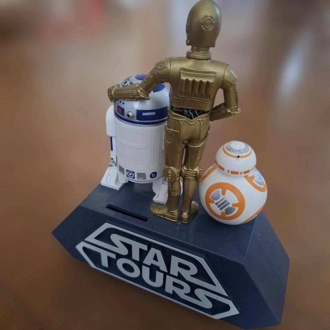 STAR TOURS フィギュア C-3PO R2-D2 BB-8貯金箱の写真3枚目
