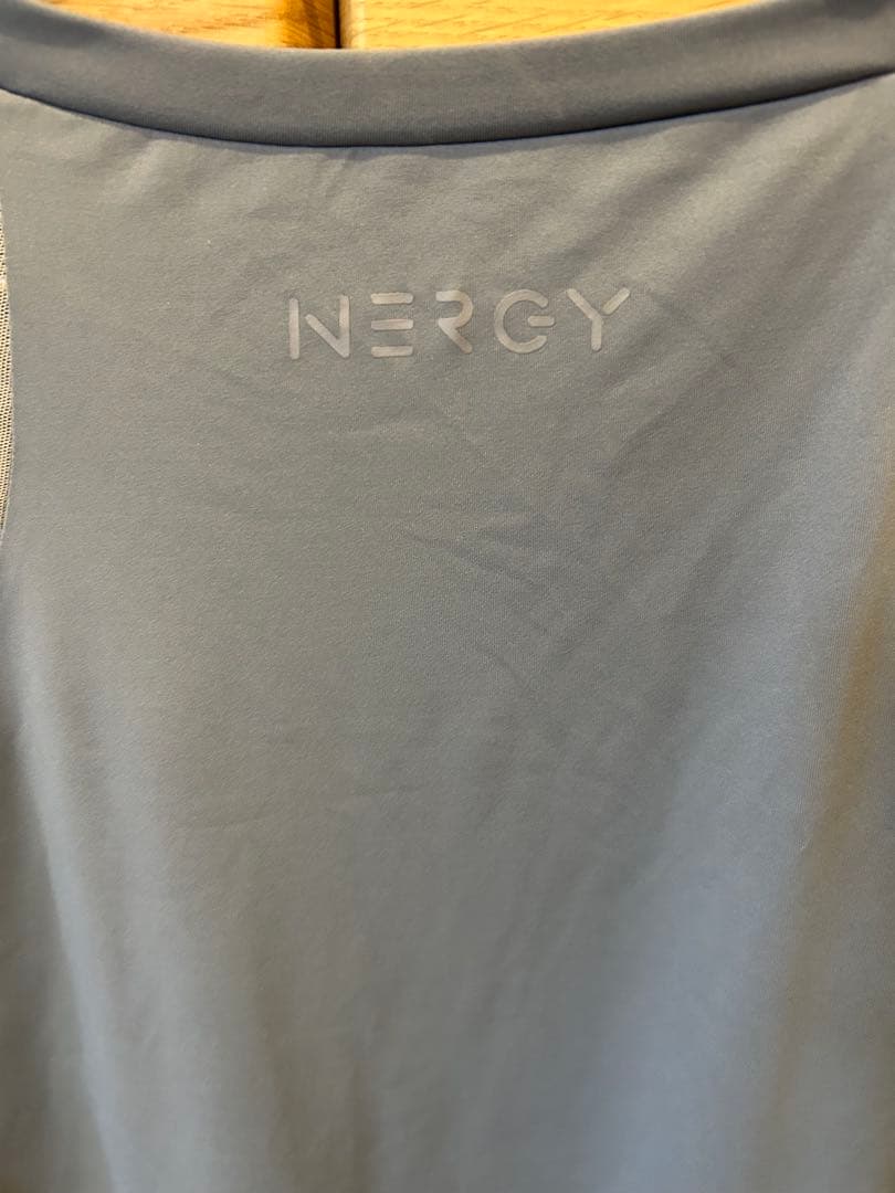 NERGY 半袖トレーニングシャツ ブルーの写真3枚目
