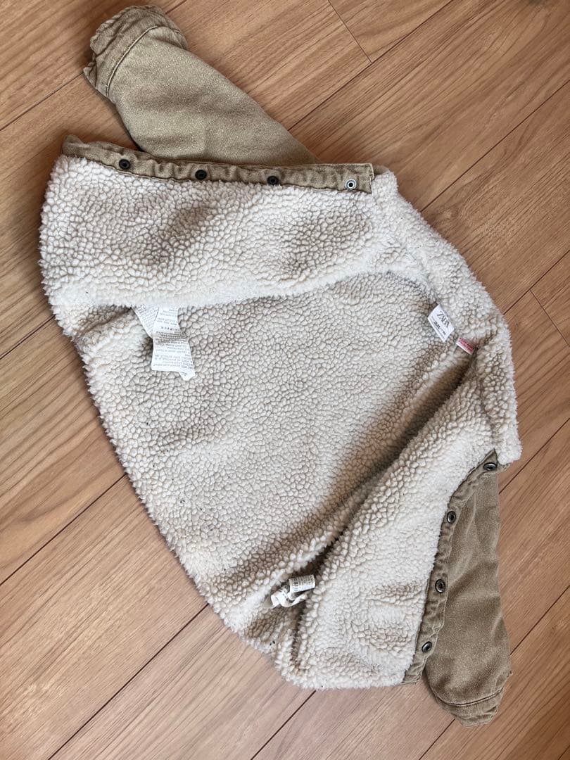 zarababy ボアデティールデニムジャケットの写真4枚目
