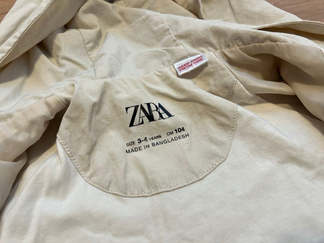 ZARA キッズ フード付きジャケット アウターの写真4枚目