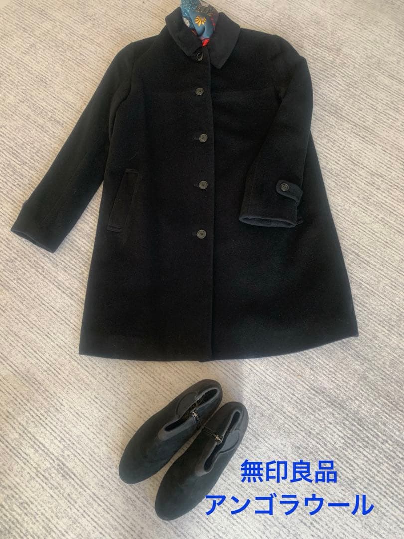 美品　無印良品　アンゴラウール　コート　M