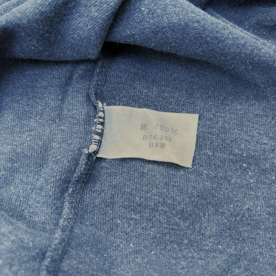 OKURA BLUE BLUE インディゴ染め 両面プリント Tシャツ 聖林公司の写真3枚目