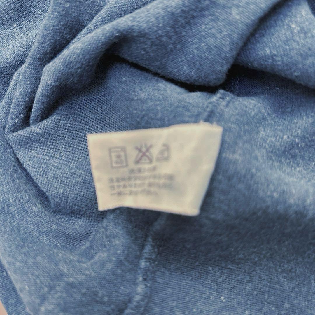 OKURA BLUE BLUE インディゴ染め 両面プリント Tシャツ 聖林公司の写真4枚目