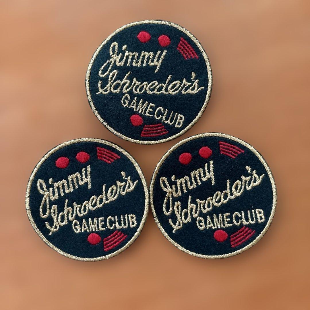 Jimmy Schroeder's GAMECLUB ワッペン 3枚セット