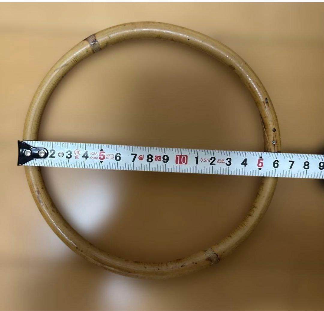 バッグ用持ち手 4点セット ラタン風の写真2枚目