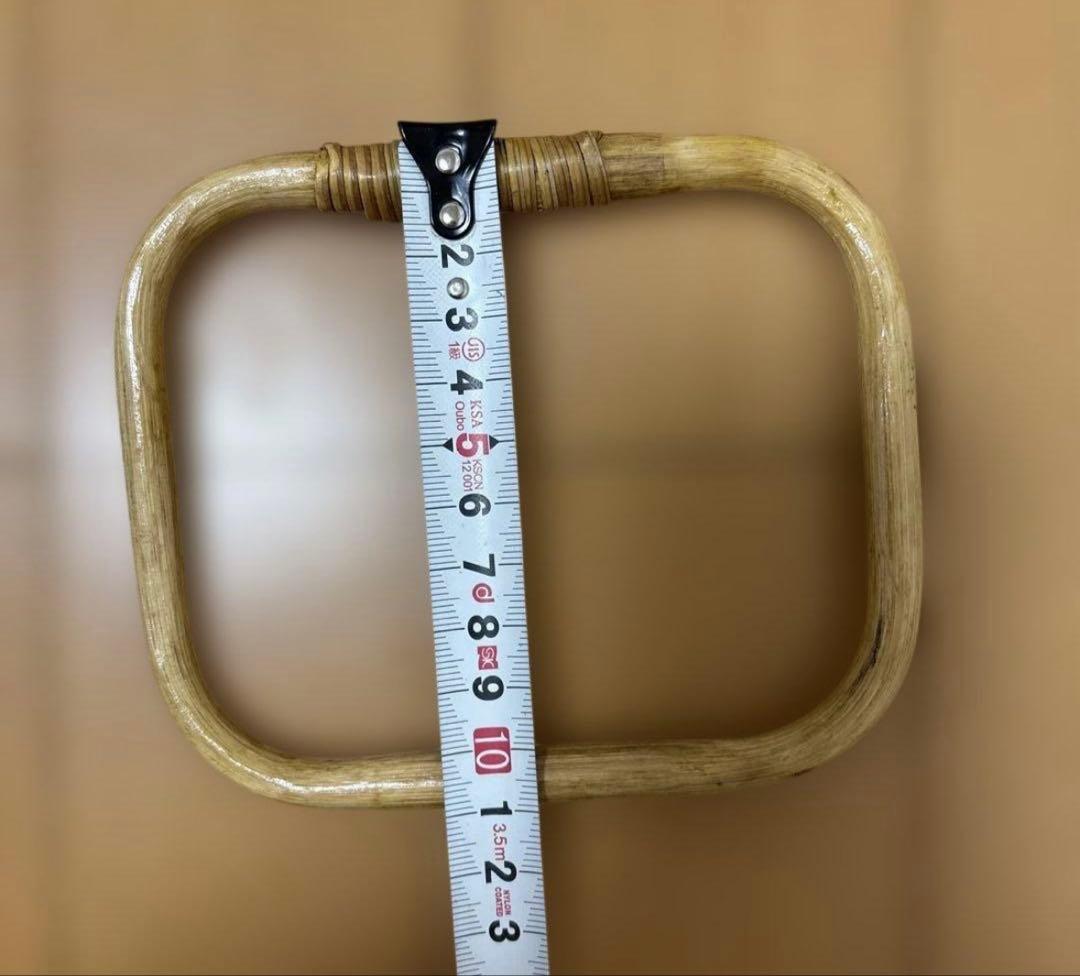 バッグ用持ち手 4点セット ラタン風の写真4枚目