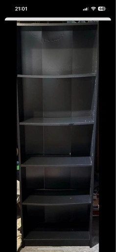 引取限定 世田谷区IKEA BILLY イケア ビリー 本棚 ブラックオーク調の写真2枚目
