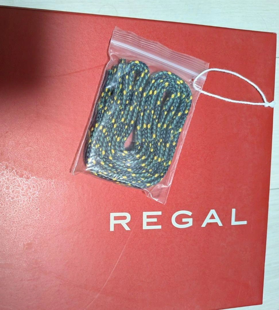 REGAL ハラコ チロリアンシューズ ブラック×グレー 革靴 24.5cmの写真10枚目