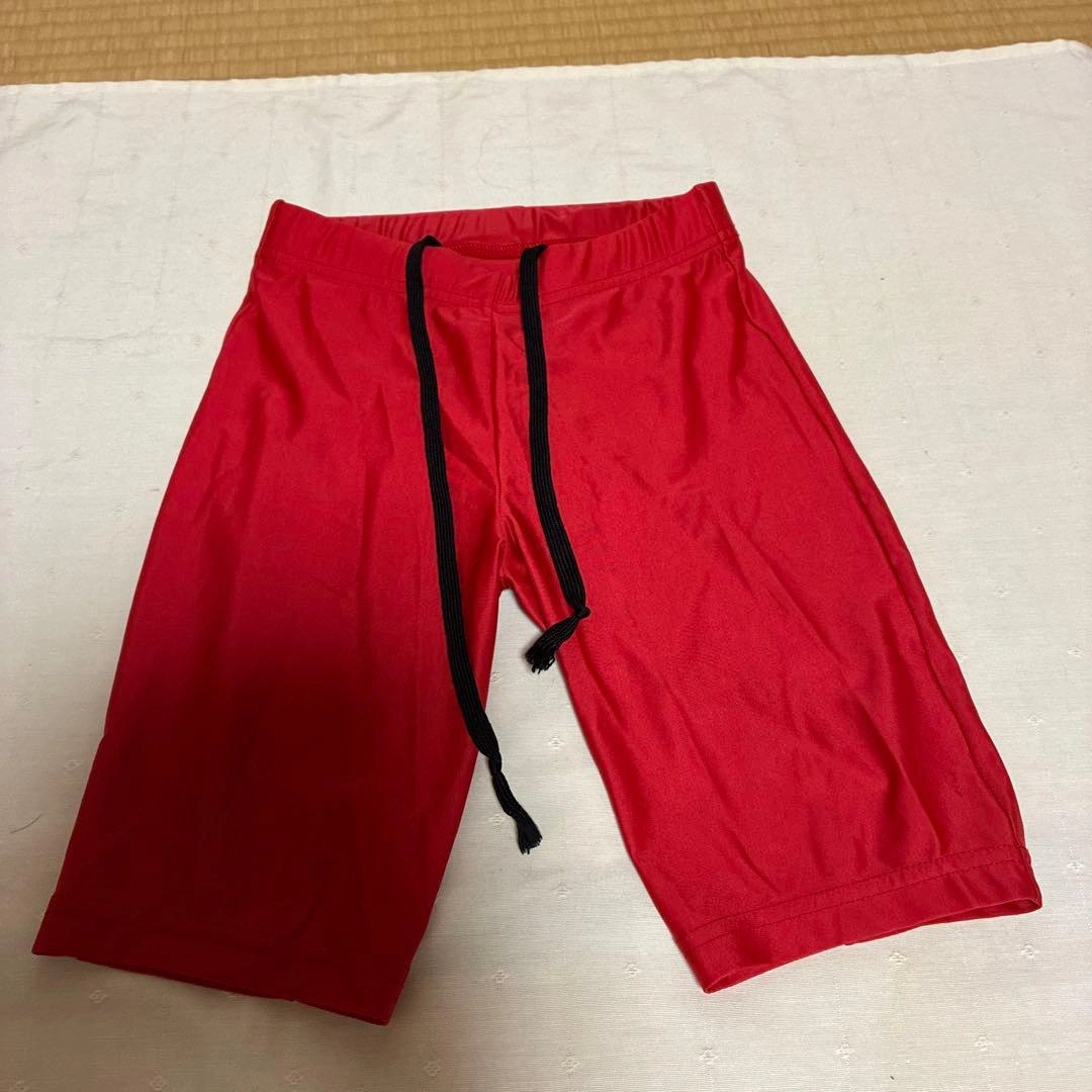 サッカー インナータイツ キッズSサイズ アンダーパンツ 赤