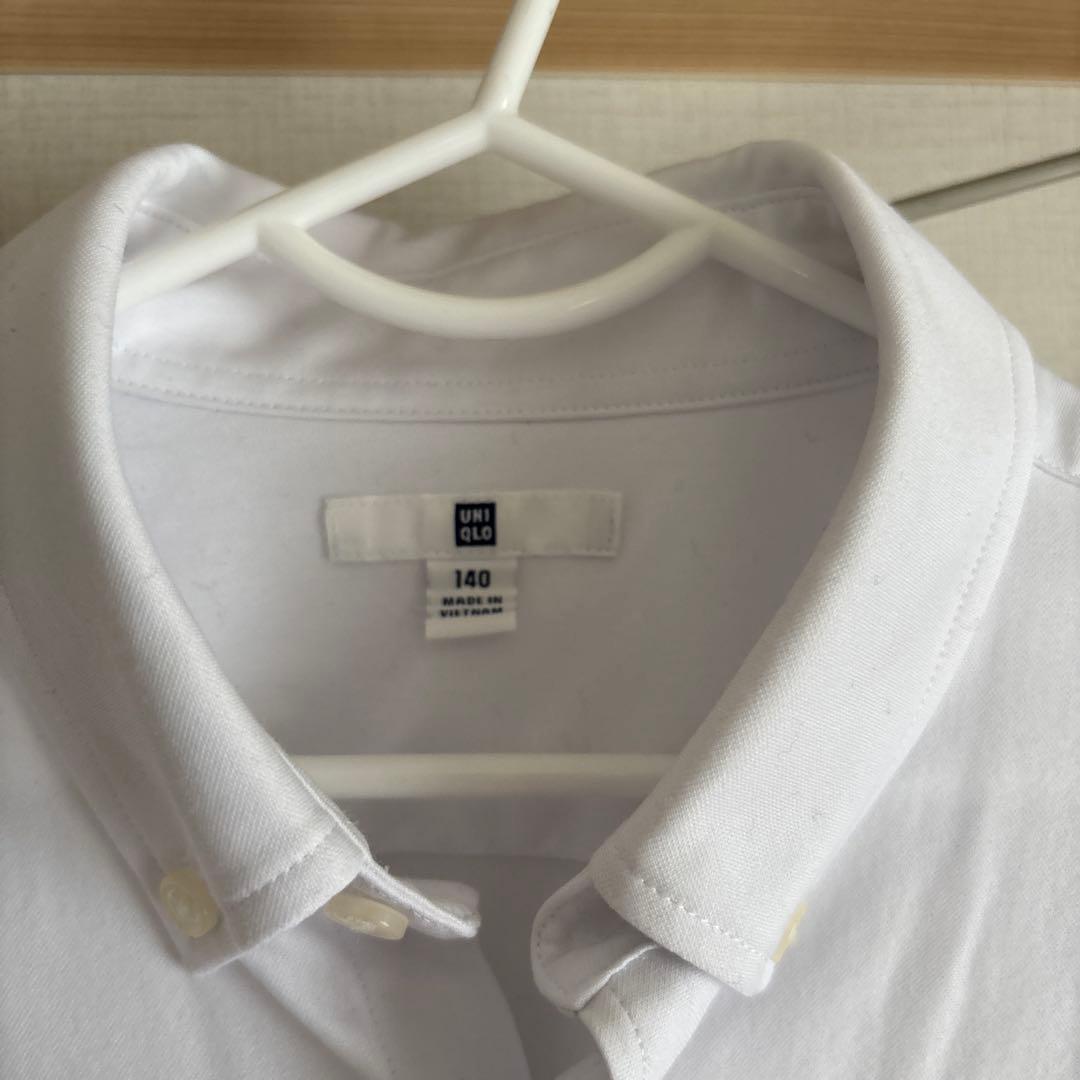 2026.3月新品購入2度着用 UNIQLO キッズ コンフォートシャツ 140の写真7枚目