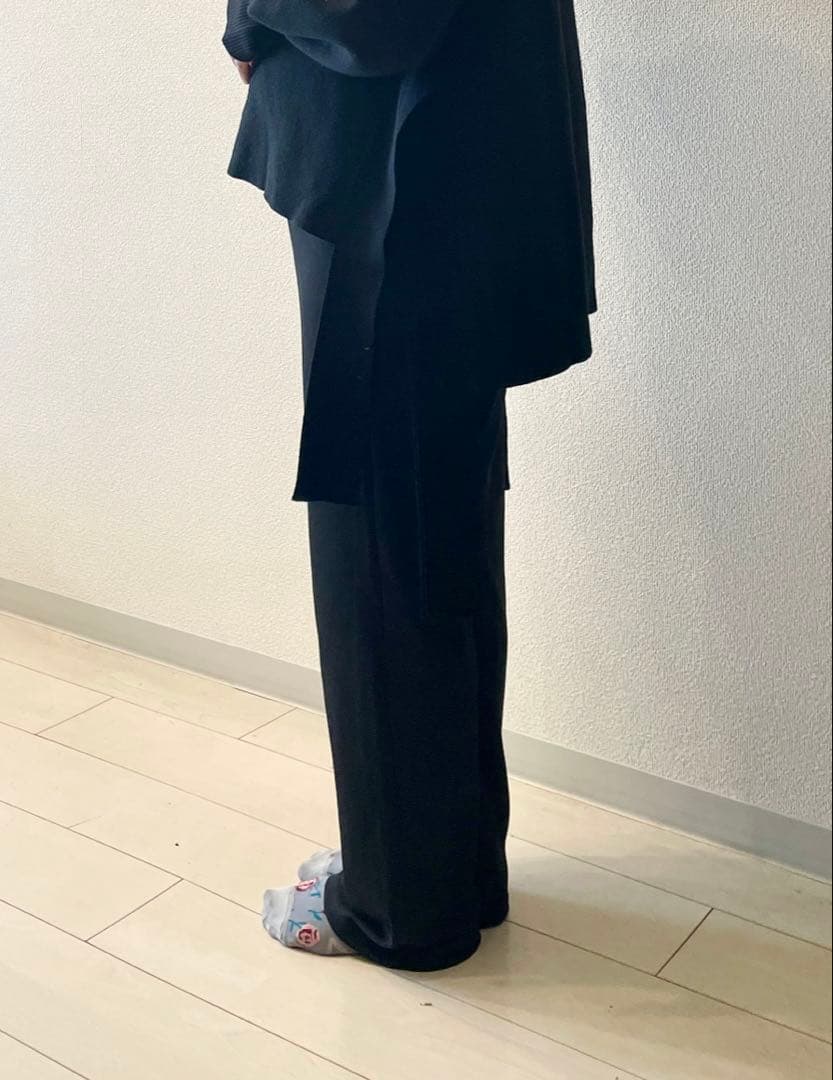 マタニティ　パンツ　ワイドパンツ 調整可能の写真4枚目