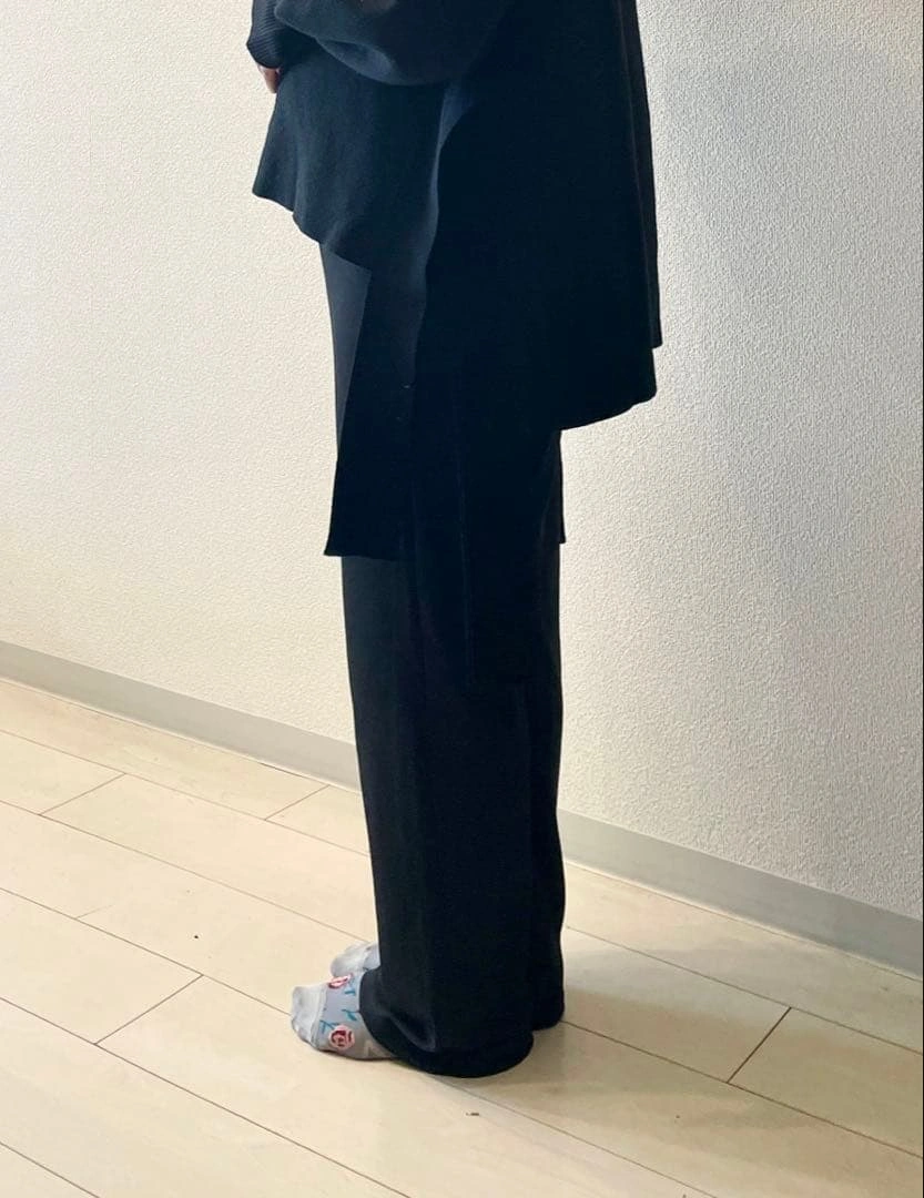 マタニティ パンツ ワイドパンツ 調整可能の写真4枚目
